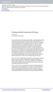 Cambridge University Press8 - Freedom and the Construction of Europe: Volume II: Free Persons and Free States Edited by Quentin Skinner and Martin Van Gelderen Frontmatter More information