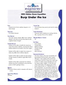 2005 Hidden Ocean Expedition  Burp Under the Ice FOCUS  TEACHING TIME