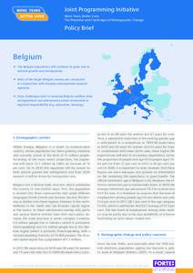 Demography / Human geography / Ageing / Population / Survey methodology / Population ageing / Retirement / Statistics Belgium / Survey / Welfare state / Belgium / Healthy Life Years