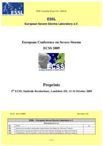 ESSL Science Rep[removed]5th ECSS preprints