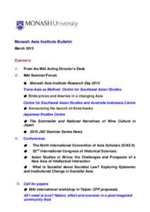 MAI Bulletin – October 2009