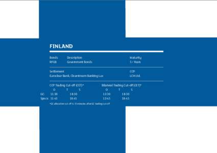 FINLAND Bonds 	 RFGB Description	 Government Bonds