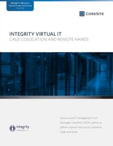 INTEGRITY VIRTUAL IT  Business Process Outsourcing Case Study  INTEGRITY VIRTUAL IT