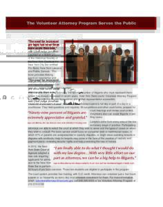 Focus on the Courts 9.14_Layout:59 AM Page 1  The Volunteer Attorney Program Serves the Public 
