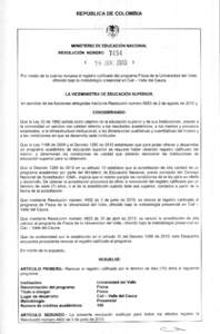 REPÚBLICA DE COLOMBIA  MINISTERIO DE EDUCACIÓN NACIONAL RESOLUCIÓN NÚMERO  7454