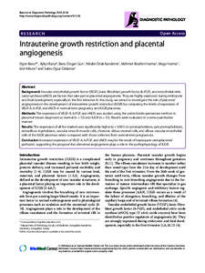 Intrauterine growth restriction and placental angiogenesis