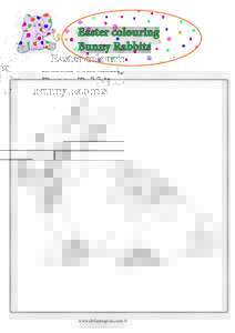 Easter colouring Bunny Rabbits www.elefanteapois.com ©  www.elefanteapois.com ©