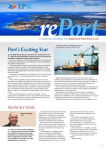 Issue 2 October[removed]a community newsletter from Esperance Ports Sea & Land Port’s Exciting Year