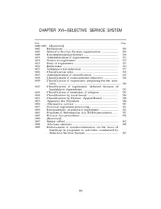 CHAPTER  XVI—SELECTIVE  SERVICE  SYSTEM