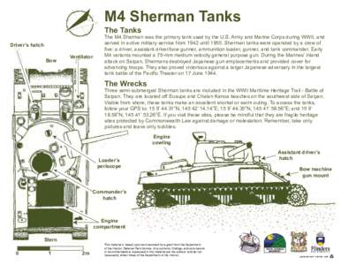 M4 Sherman Tanks The Tanks Driver’s hatch Bow  Ventilator