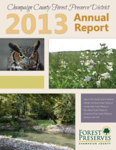 Champaign County Forest Preserve DistrictAnnual Report