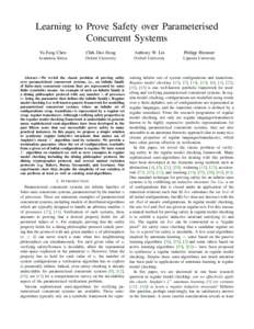 Learning to Prove Safety over Parameterised Concurrent Systems Yu-Fang Chen Chih-Duo Hong