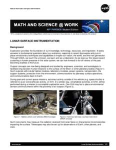 Lunar Surface Instrumentation
