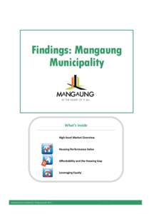 Findings: Mangaung Municipality What’s inside High-level Market Overview