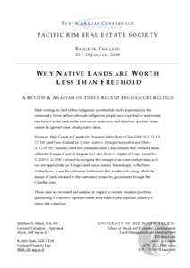 PRRES 2004 Native Title is worth less than freehold.PDF