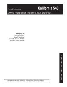 Forms & Instructions	  CaliforniaPersonal Income Tax Booklet