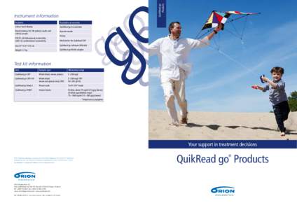 QuikRead go Products Instrument information Features