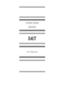 UNITED STATES  REPORTS 567
