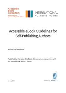 Accessible eBook Guidelines for Self-Publishing Authors