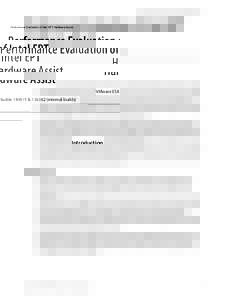 Performance Evaluation of Intel EPT Hardware Assist  Performance Evaluation of Intel EPT Hardware Assist VMware ESX builds & internal builds)