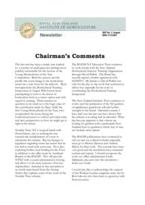RNZIH Newsletter, 2007, No. 2, August