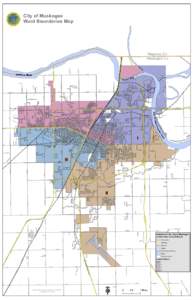 City of Muskogee Ward Boundaries Map Wagoner Co Muskogee Co ri
