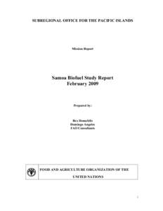 Microsoft Word - Samoa_Biofuel Feasibility Study Rpt.doc