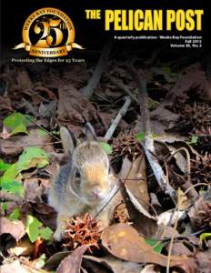 THE  PELICAN POST A quarterly publication - Weeks Bay Foundation Fall 2015 Volume 30, No. 3