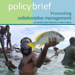 policy brief  Promoting collaborative management