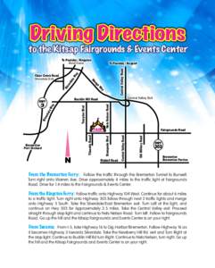 Driving Directions  to the Kitsap Fairgrounds & Events Center To Poulsbo / Kingston  W