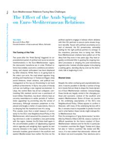 Keys Euro-Mediterranean Relations Facing New Challenges 78 IEMed. Mediterranean Yearbook 2013