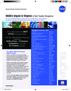 NASA’s Impact in Virginia: A Tech Transfer Perspective