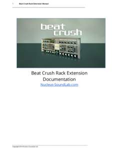 1  Beat Crush Rack Extension Manual ______________________________________________________________________________