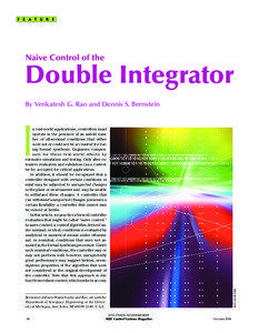 Naive Control of the Double Integrator - IEEE Control Systems Magazine