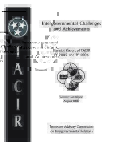 Intergovernmental Challenges and Achievements