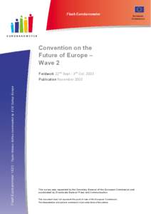 Flash Eurobarometer  European Commission  Convention on the