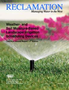 Weather- and Soil Moisture-Based Landscape Irrigation Scheduling Devices Technical Review Report – 4th Edition
