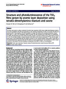 Structure and photoluminescence of the TiO2 films grown by atomic layer deposition using tetrakis-dimethylamino titanium and ozone