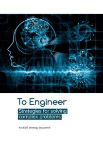 To Engineer Strategies for solving complex problems An IESIS strategy document  To Engineer