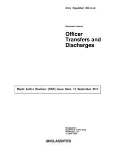 Army Regulation 600–8–24  Personnel–General Officer Transfers and