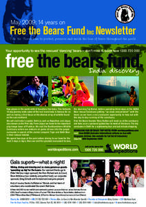 May 2009: 14 years on  Free the Bears Fund