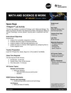 Math and Science @ Work - Educator Edition
