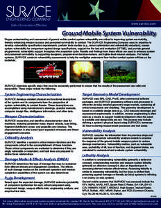 SURVICE Engineering Ground Mobile System Vulnerability Fact Sheet