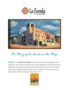 Microsoft Word - The Story of La Fonda on the Plaza.doc