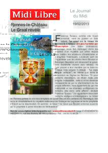 Le Journal du MidiRennes-le-Château Le Graal révélé