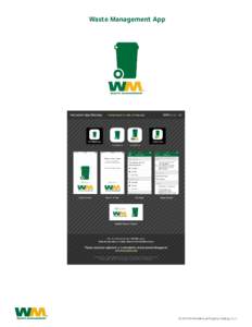 Waste Management App  © 2016 WM Intellectual Property Hocdings, L.L.C. iPhone: