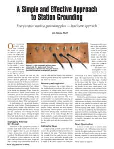 A Simple and Effective Approach to Station Grounding Every station needs a grounding plan — here’s one approach. Jim Talens, N3JT  O 