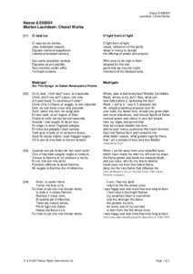 NaxosLauridsen: Choral Works NaxosMorten Lauridsen: Choral Works [01]