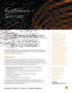 CASE STUDY — SHAZAM  01 AppNexus + Shazam