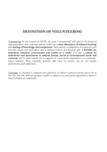 05_Definition of volunteering